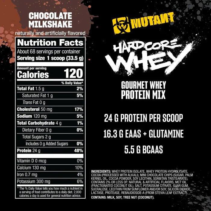 Mutant Hardcore Whey - 2270 grams image 2