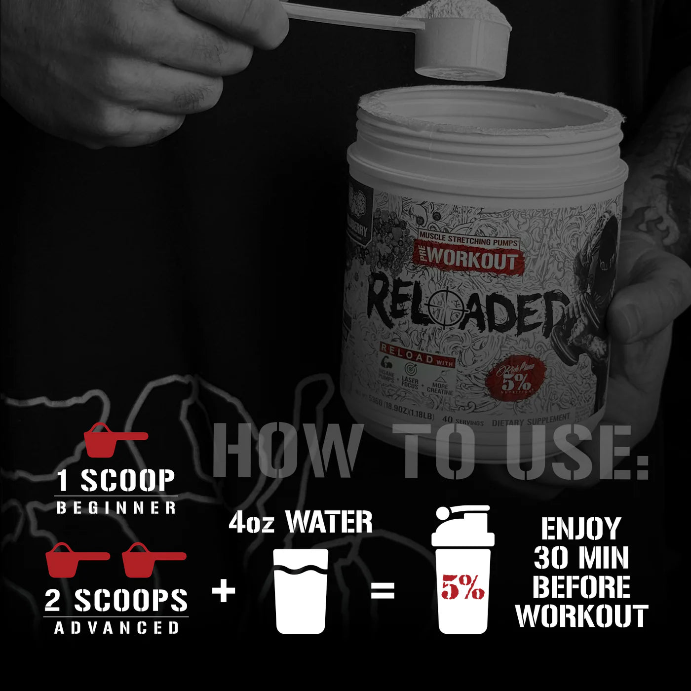 5% Nutrition Kill It Reloaded Legendary Series 512.5g image 3