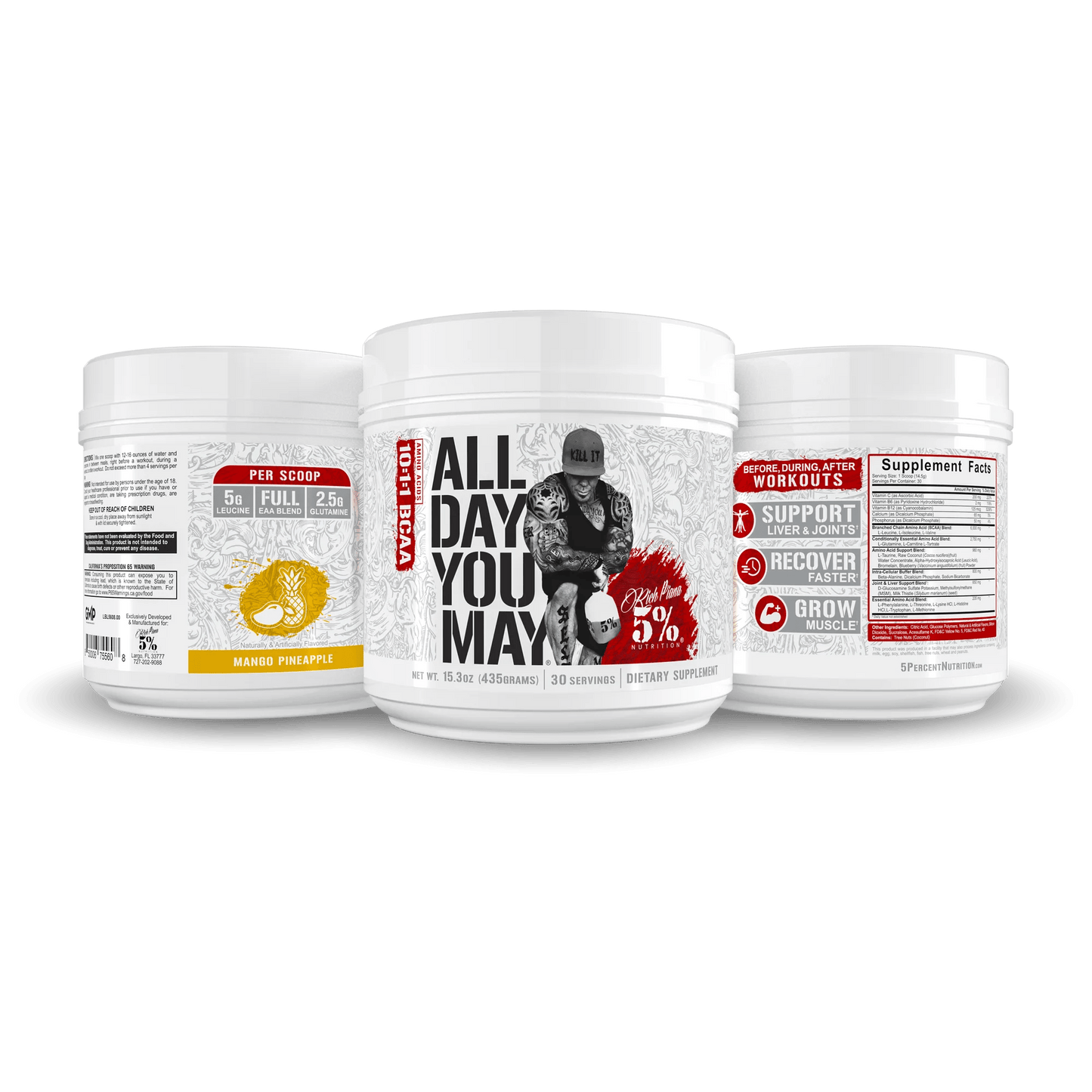 Rich Piana 5% Nutrition All Day You May Legendary Series 465g