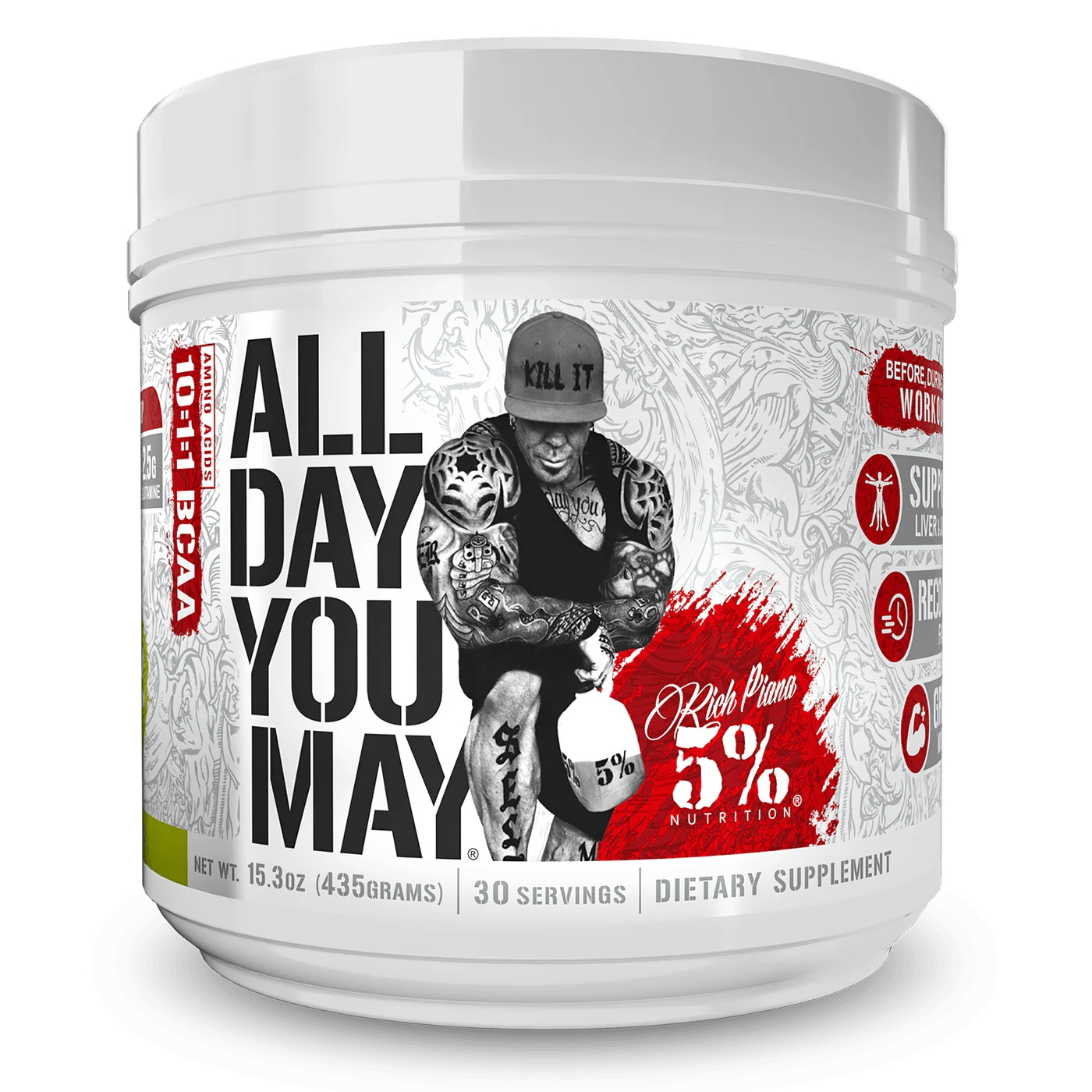 Rich Piana 5% Nutrition All Day You May Legendary Series 465g