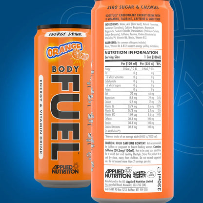 Applied Nutrition BodyFuel™ Energy Drink – 12x330ml image 2