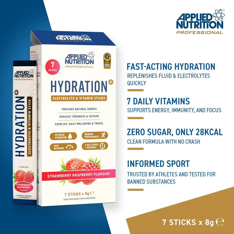 Applied Nutrition Hydration+ Electrolyte & Vitamin Powder Sticks 7x8g image 4