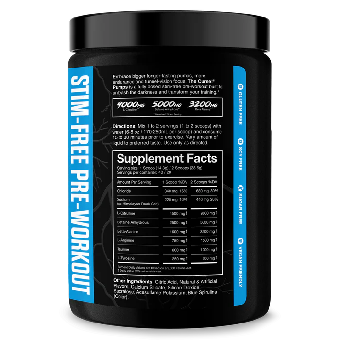 JNX Sports The Curse! Stim-Free Pump 572 - 580 grams image 1