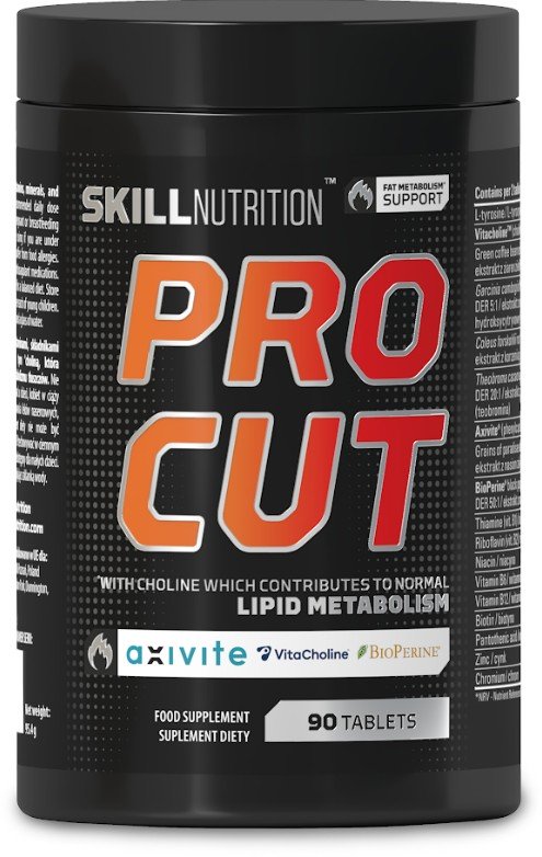 Skill Nutrition Pro Cut supplement container on a white background