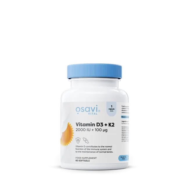 OSAVI Vitamin D3 + K2, 2000 IU + 100 μg