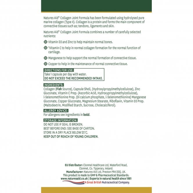 Natures Aid Collagen Joint Formula