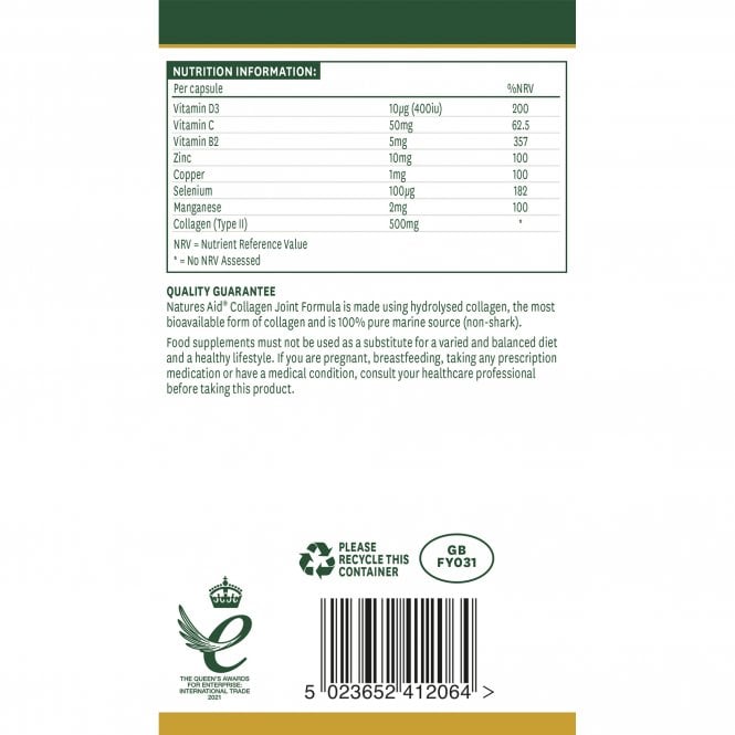 Natures Aid Collagen Joint Formula