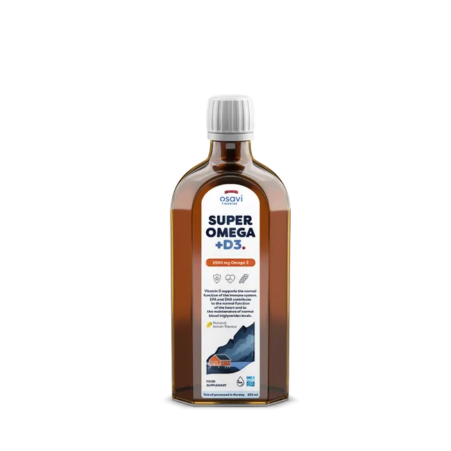 OSAVI Super Omega + D3, 2900mg Omega 3 (Lemon)