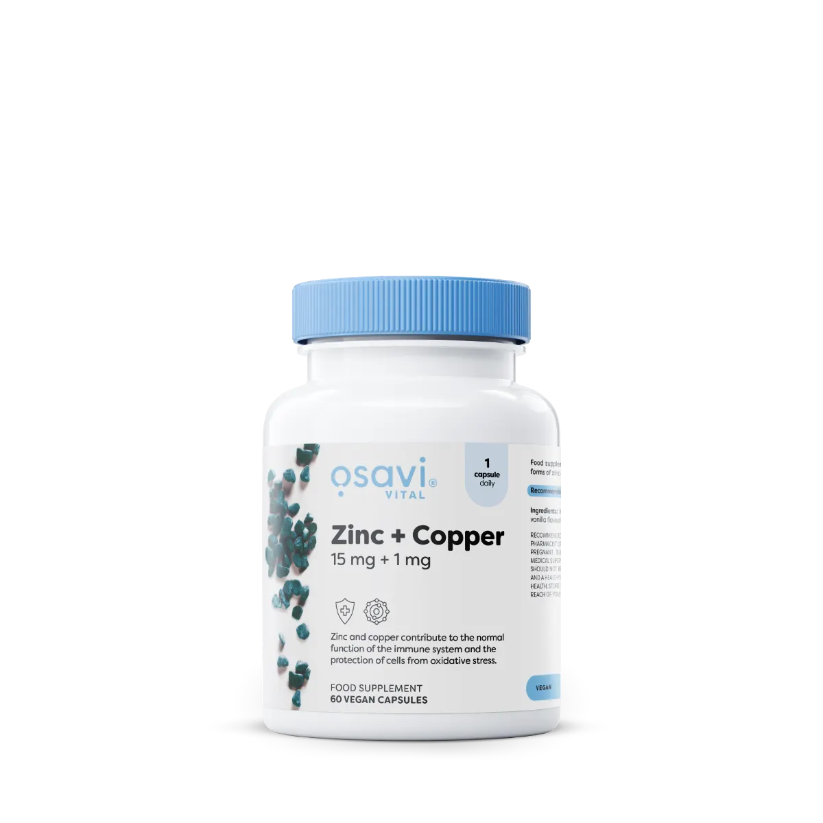 OSAVI Zinc + Copper, 15mg + 1mg