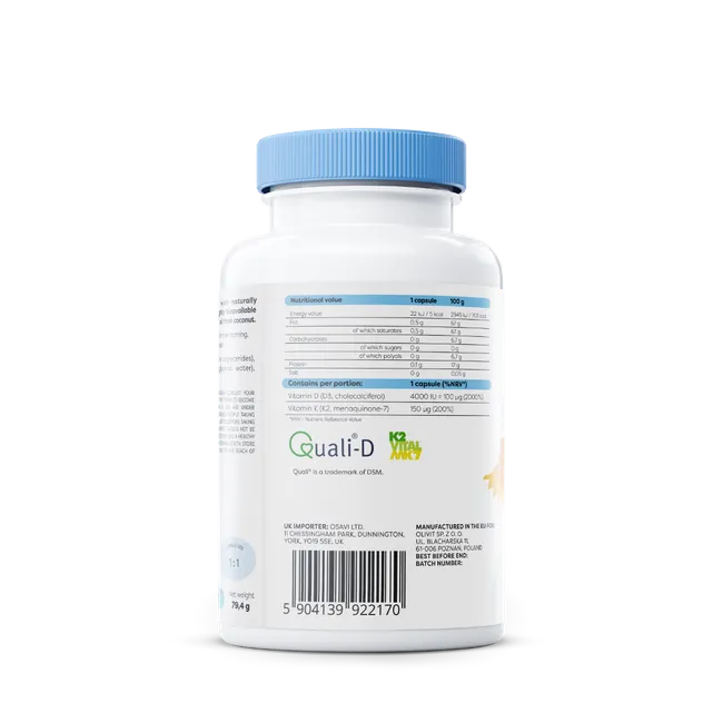 OSAVI Vitamin D3 + K2, 4000 IU + 150 μg