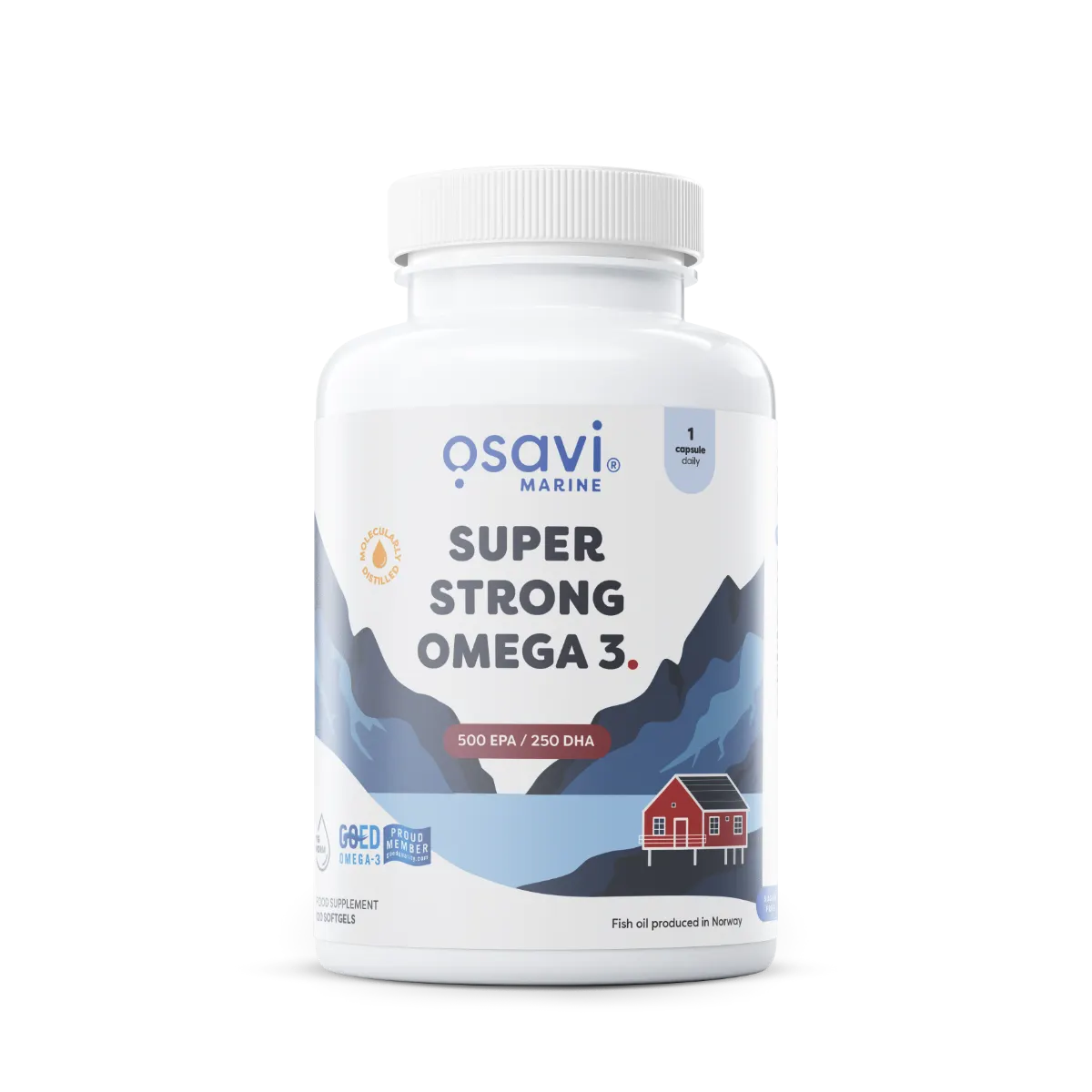 OSAVI Super Strong Omega 3, 500 EPA / 250 DHA