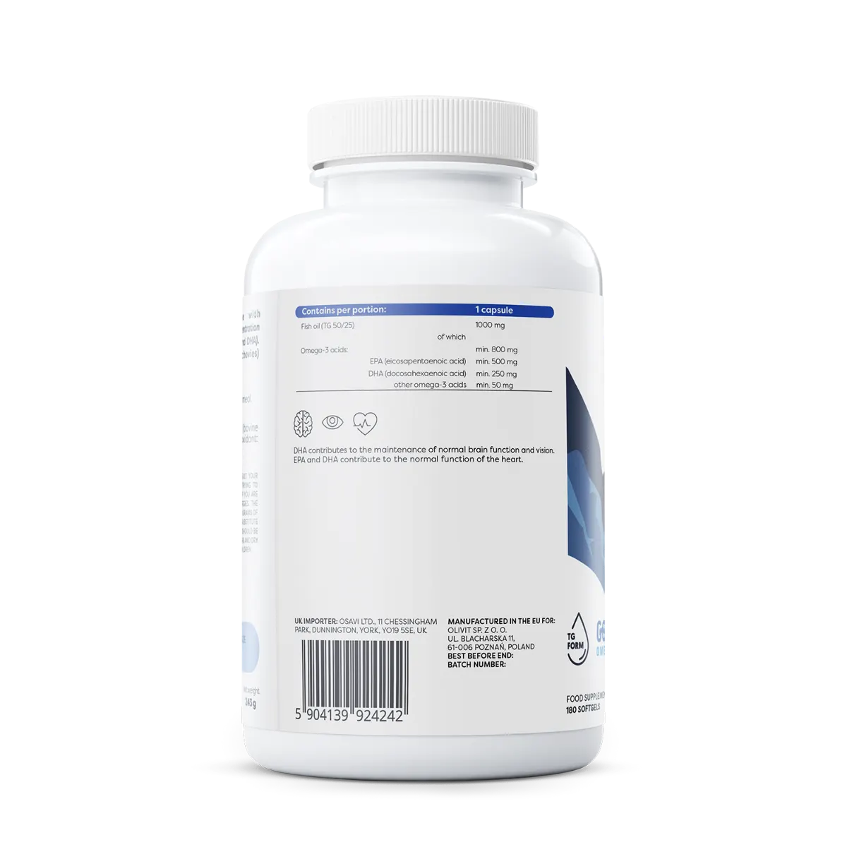 OSAVI Super Strong Omega 3, 500 EPA / 250 DHA