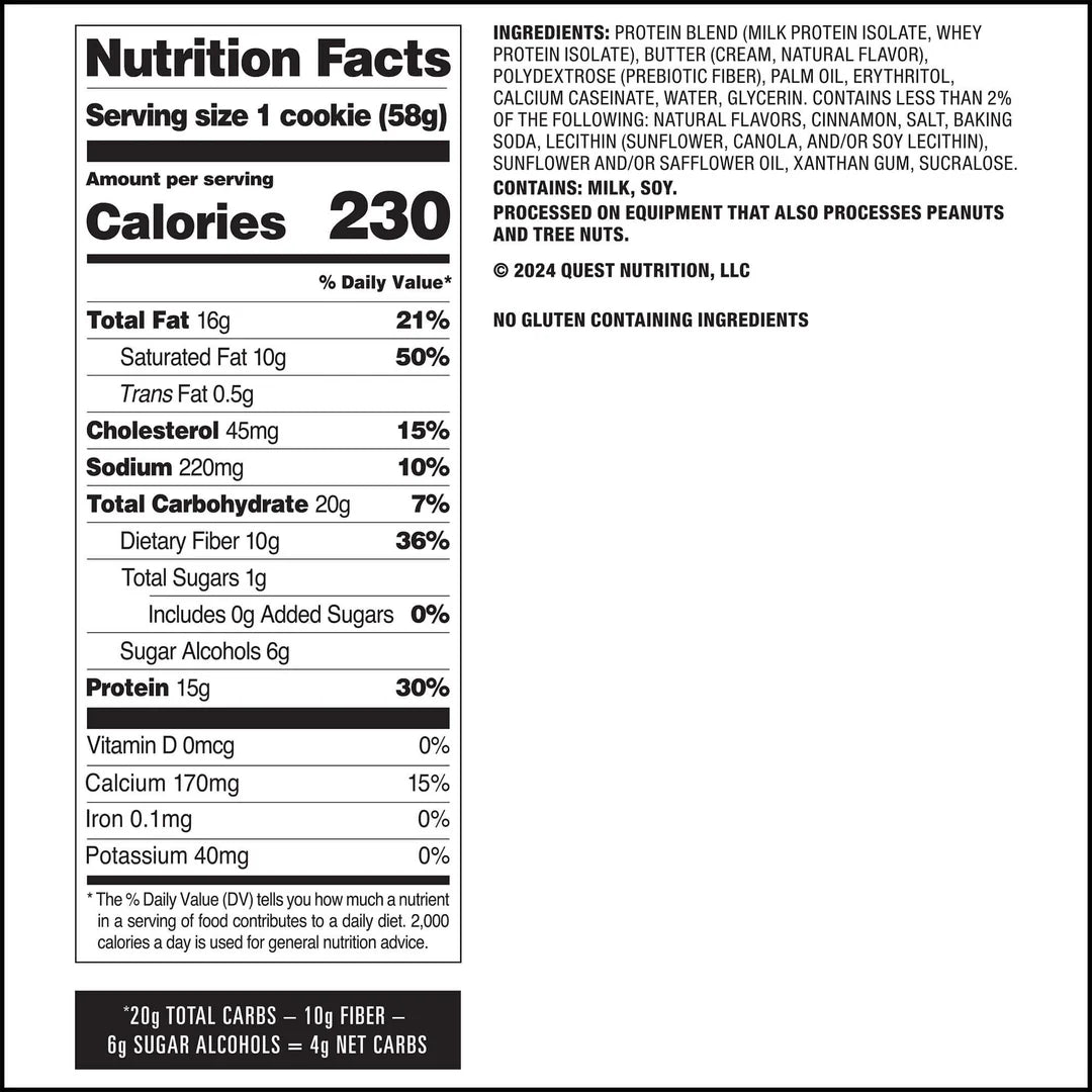 Quest Nutrition Protein Cookie 12x50g