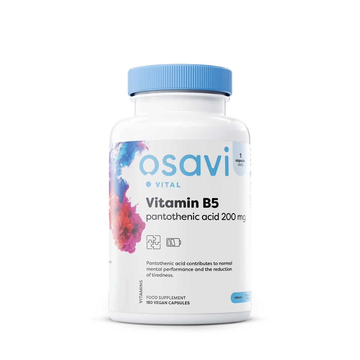 OSAVI Vitamin B5 Pantothenic Acid, 200mg