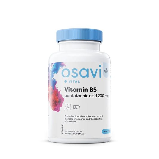OSAVI Vitamin B5 Pantothenic Acid, 200mg