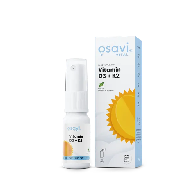 OSAVI Vitamin D3 + K2 - 25ml oral spray, peppermint